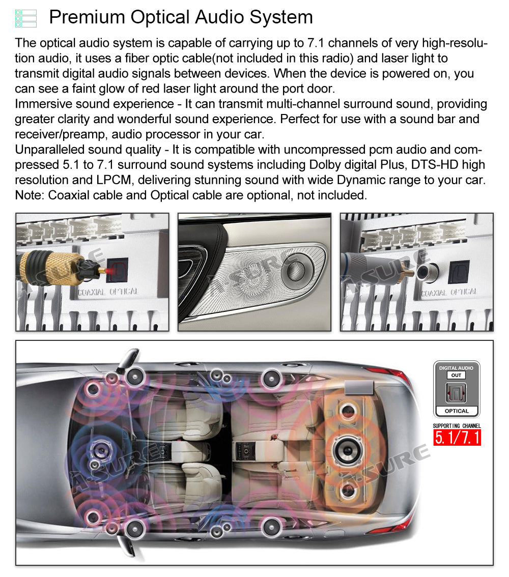 A-Sure GPS Autoradio Audi A4 6+128GB CarPlay Octa