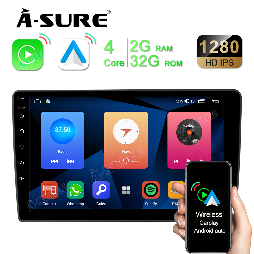 A-Sure GPS Ford Autoradio 9 Zoll 2+32GB DSP CarPlay