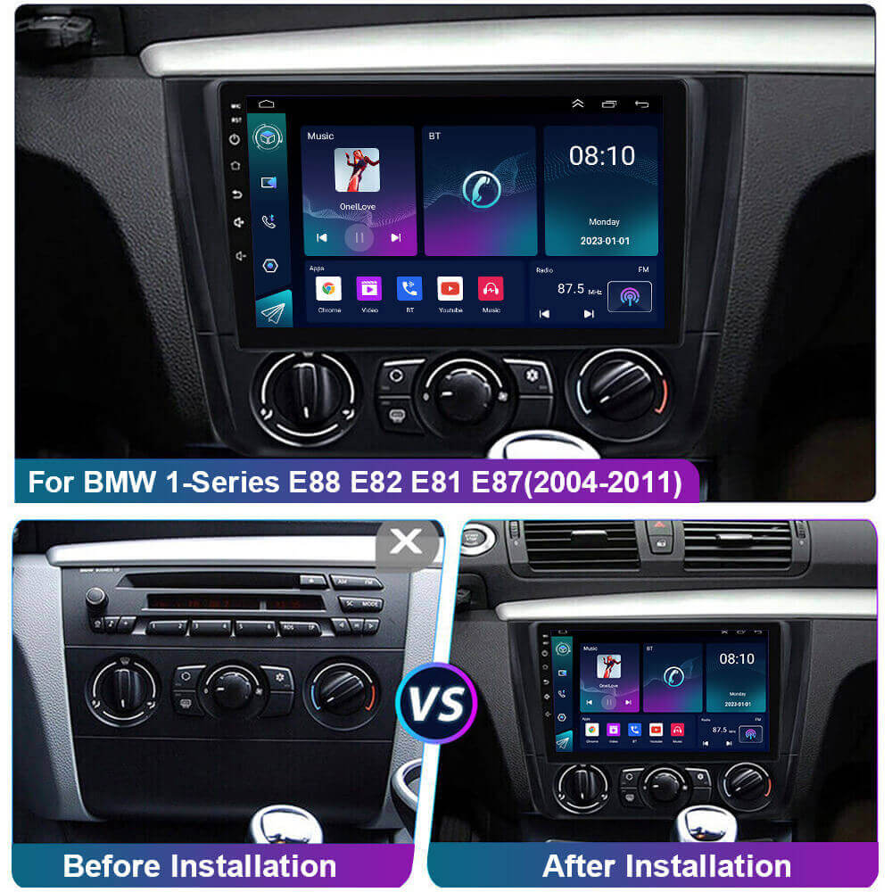 ESSGOO Car Stereo BMW 1er 9-Zoll Autoradio CarPlay Standard