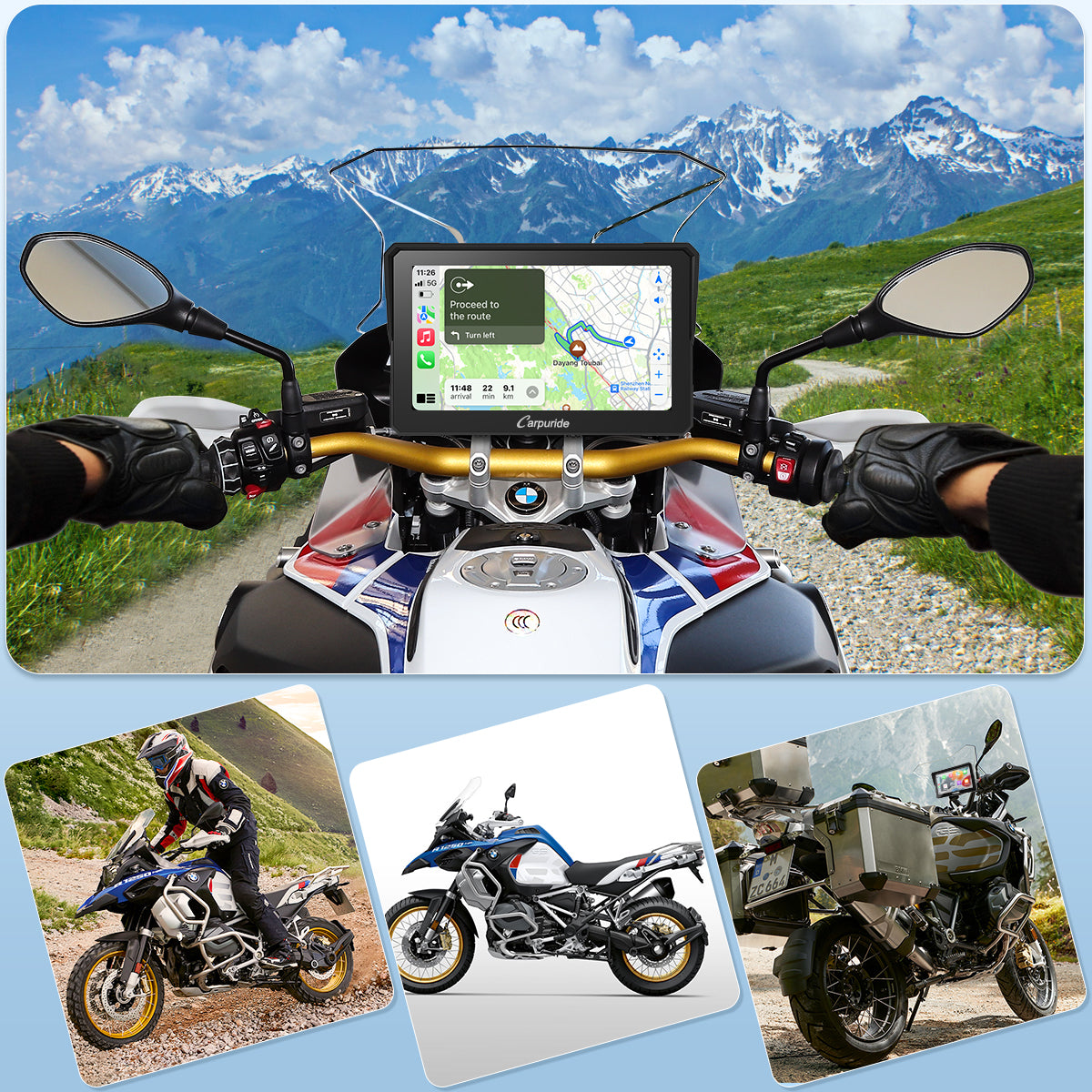Carpuride Motorrad Navigationshalterung für BMW GS
