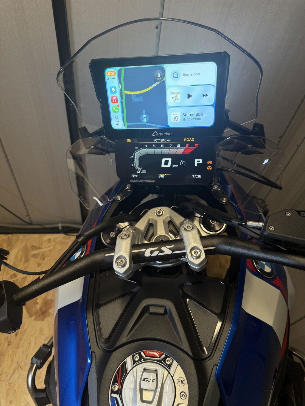 Carpuride W702BS Motorrad CarPlay-Display 7 Zoll BMW Wonder Wheel