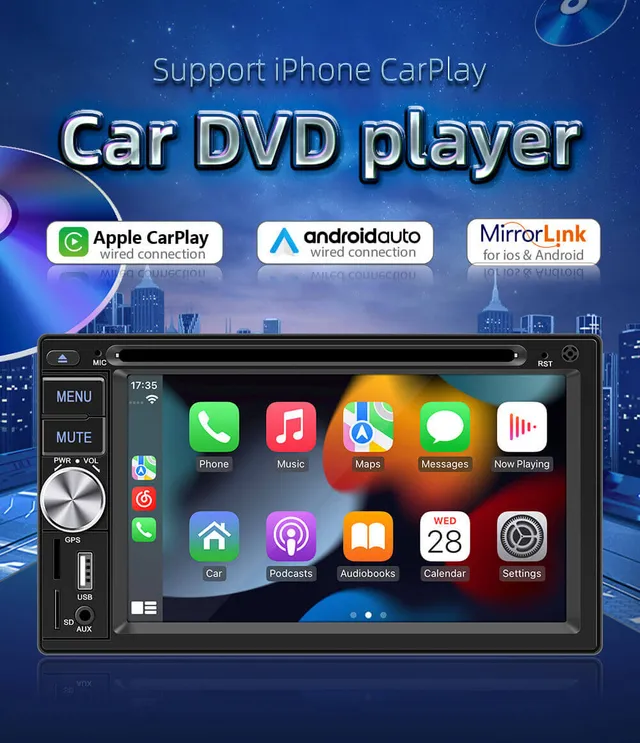 ESSGOO Car Stereo S4800 2-DIN Autoradio CD DVD GPS