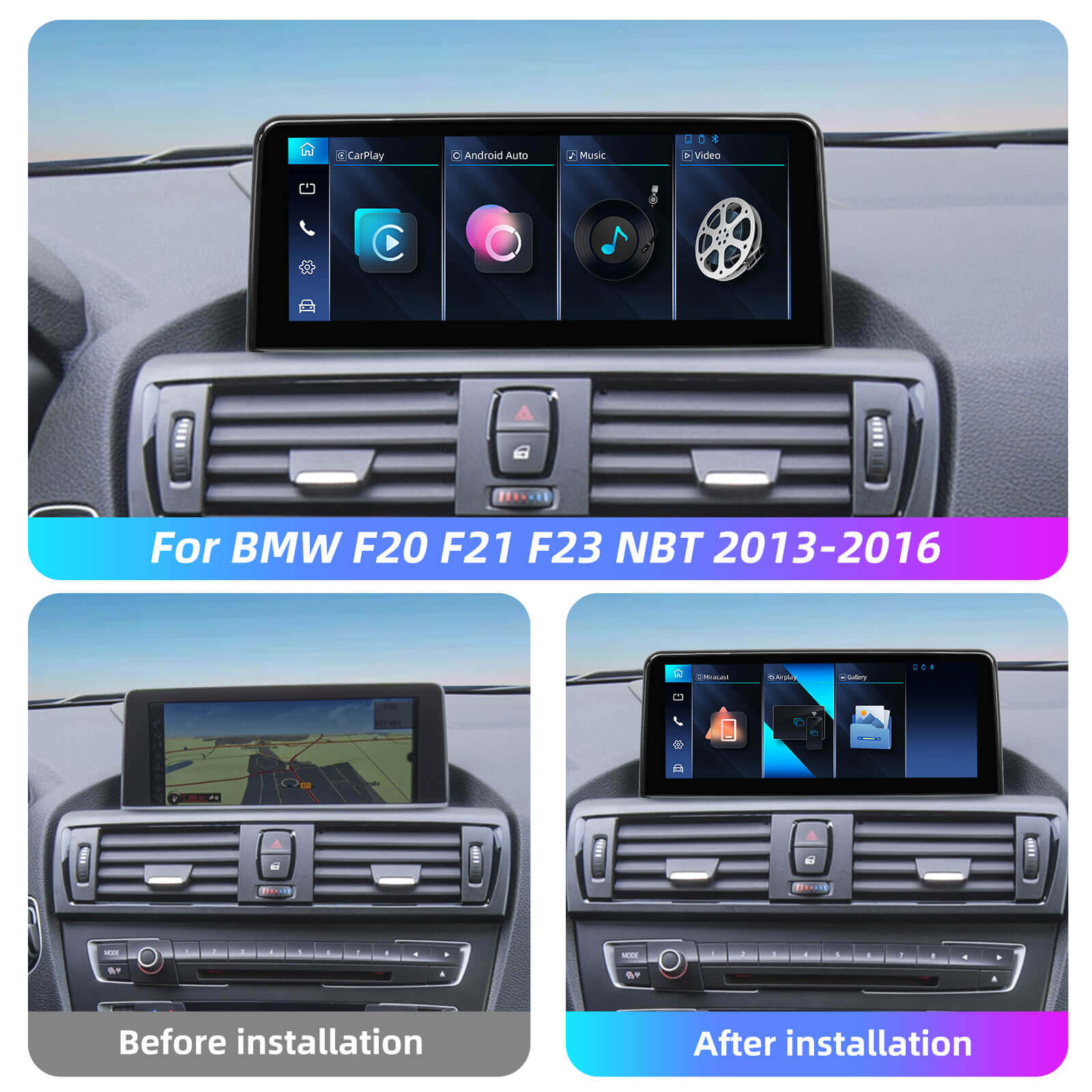 ESSGOO Car Stereo LZ0001 10,25-Zoll Display BMW F20 NBT
