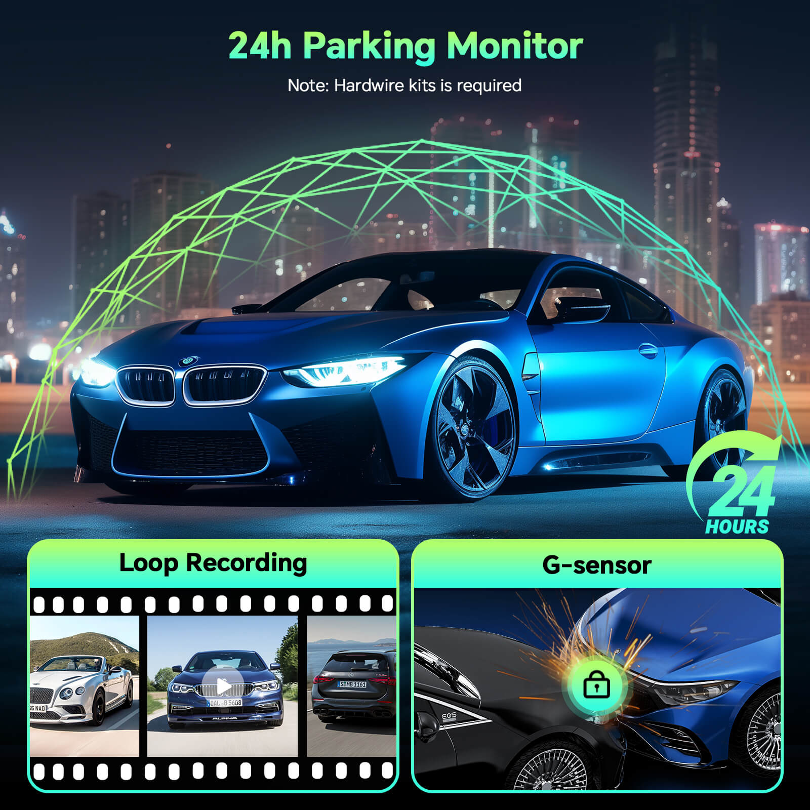 LAMTTO RC11 CarPlay Display 6,25 Zoll 4K Dashcam