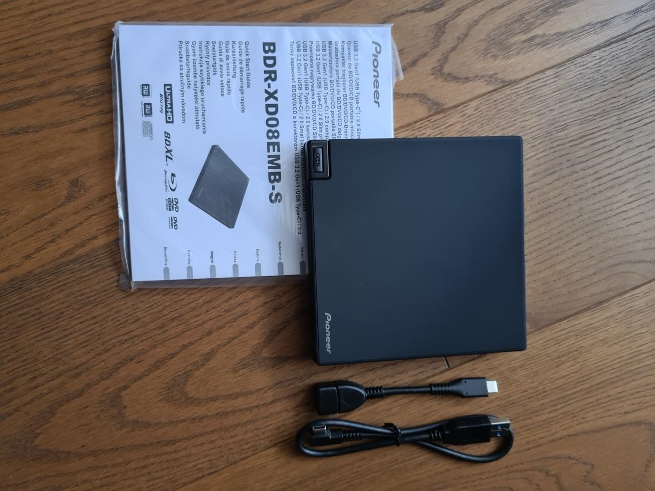 Pioneer BDR-XD08EMB-S Blu-ray Brenner USB-C extern