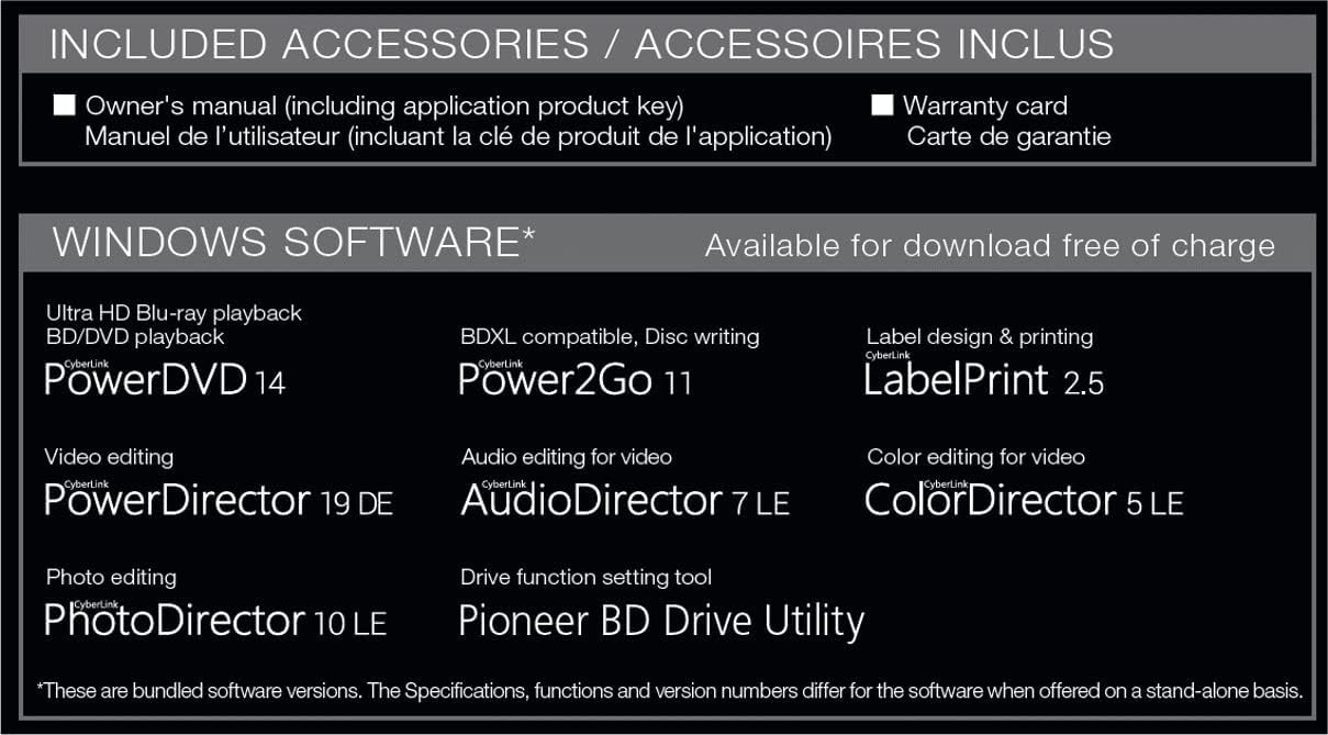 Pioneer BDR-S13EBK Blu-ray Brenner intern BD/DVD/CD M-DISC