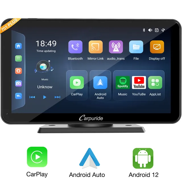 Carpuride Car Smart Stereo W701 Plus CarPlay-Display 7 Zoll