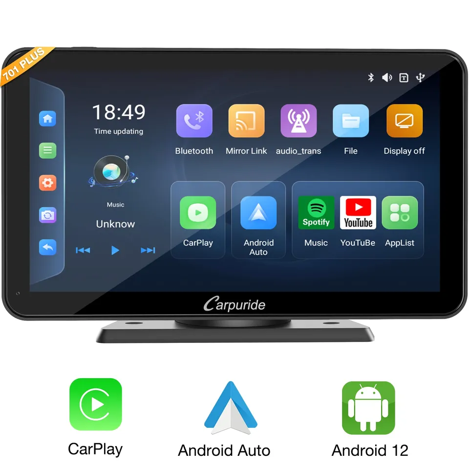 Carpuride Car Smart Stereo W701 Plus CarPlay-Display 7 Zoll