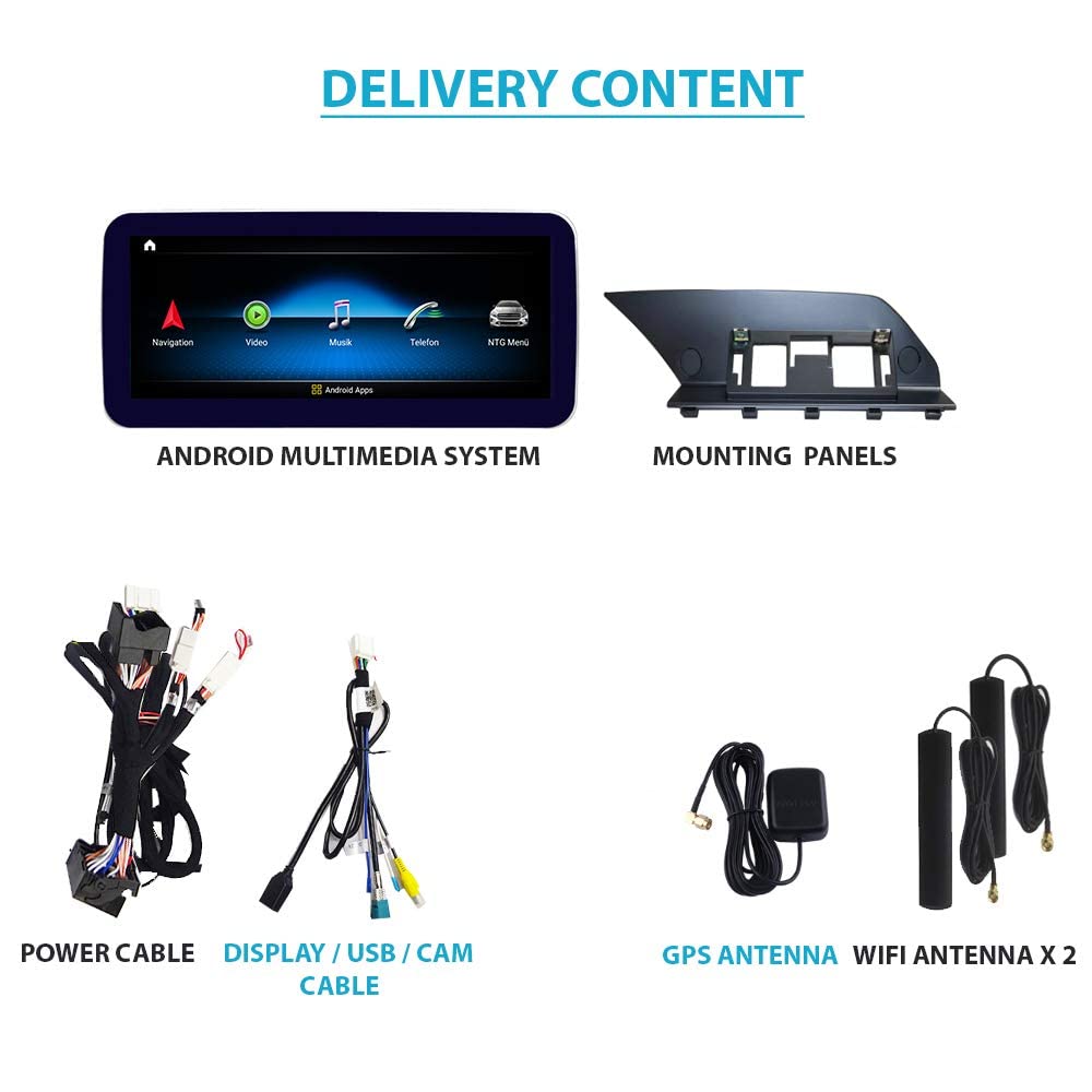 TAFFIO W212 10,25 Zoll Android Navi CarPlay RHD NTG4