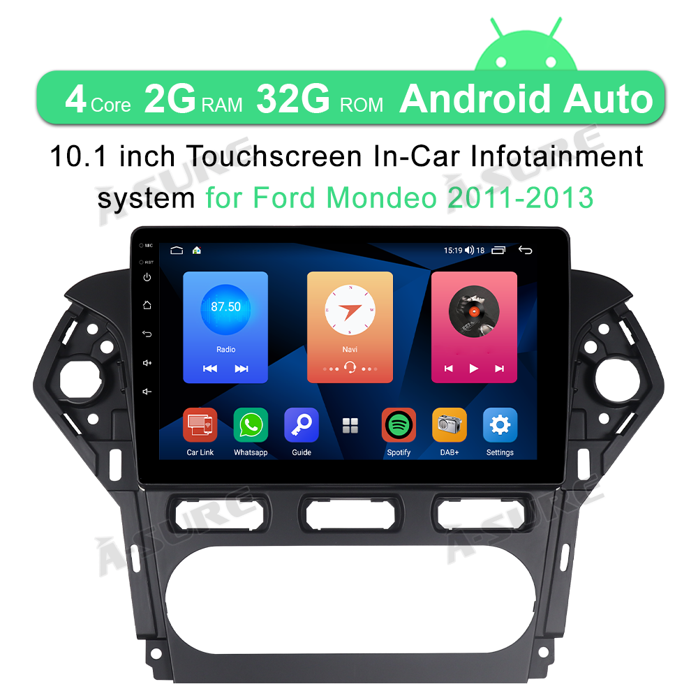 A-Sure GPS car radios Ford Mondeo 10,1 Zoll Autoradio CarPlay