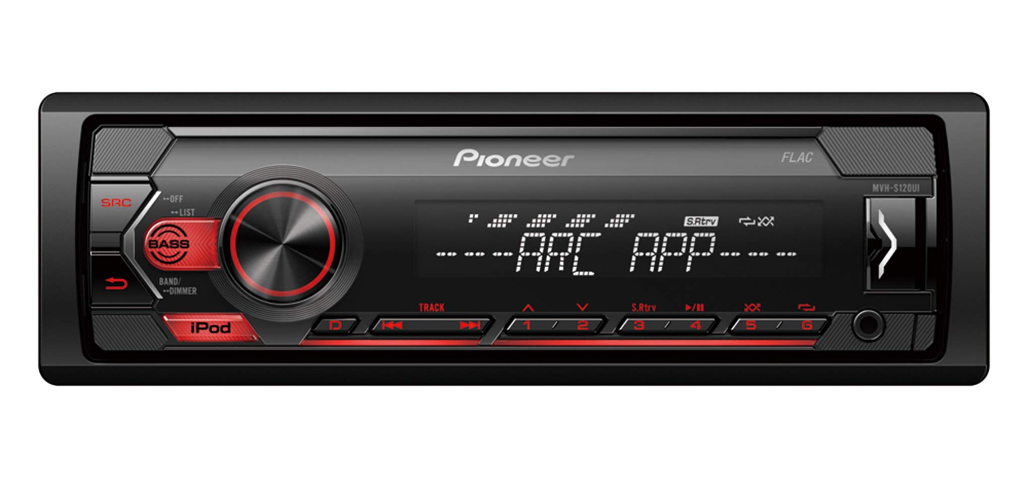 Pioneer MVH-S320BT 1DIN Autoradio Bluetooth iPhone-Steuerung