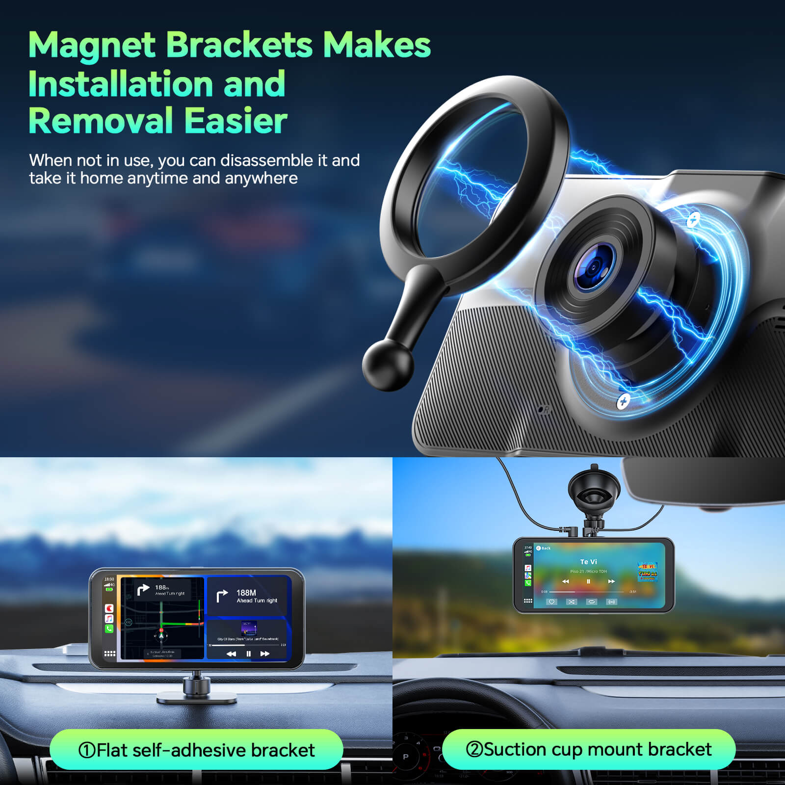 LAMTTO RC11 CarPlay Display 6,25 Zoll 4K Dashcam