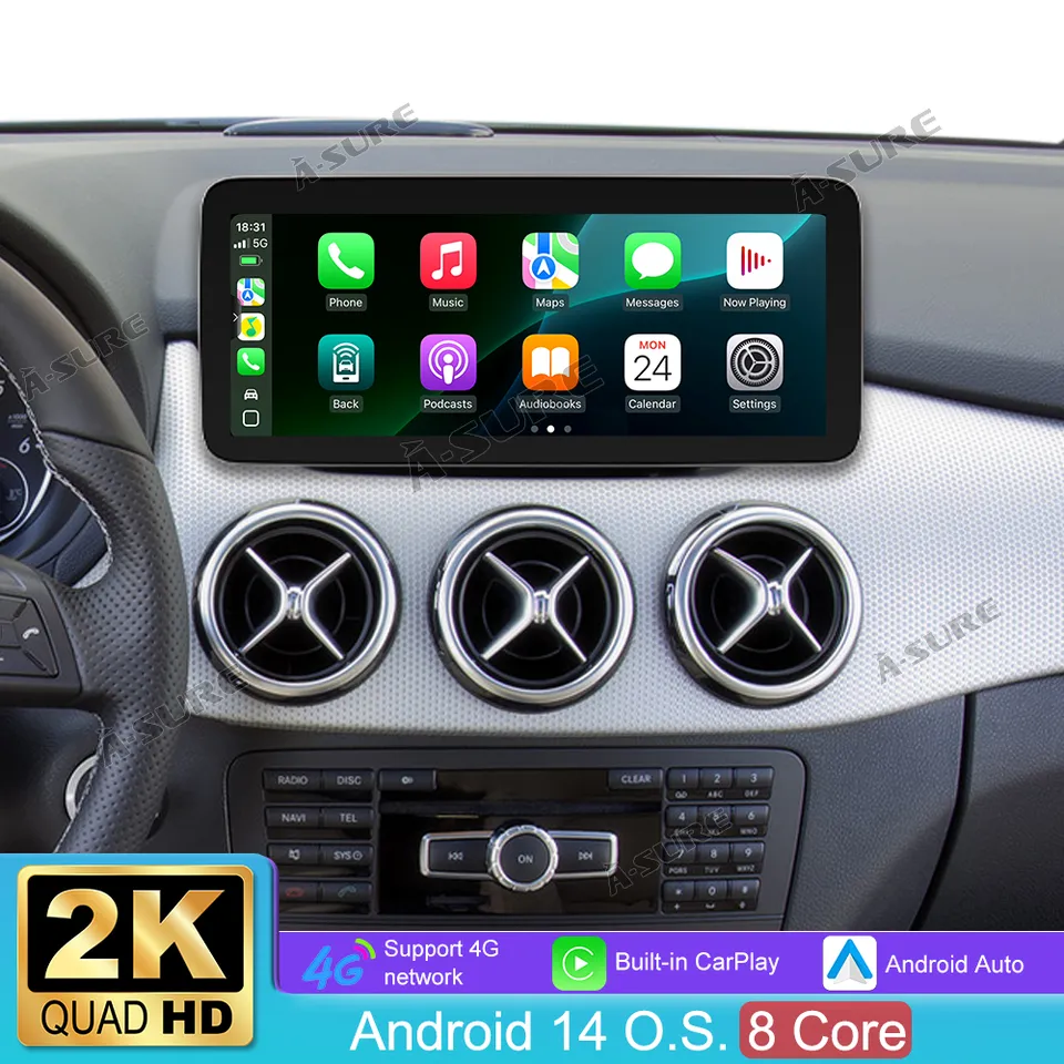 A-Sure Mercedes B W246 Autoradio 12,3 Zoll 4+64GB