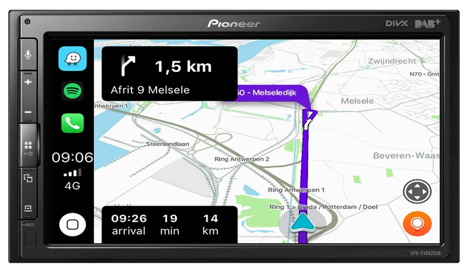 Pioneer SPH-EVO62DAB-CLIO Autoradio Clio IV 6,8 Zoll CarPlay