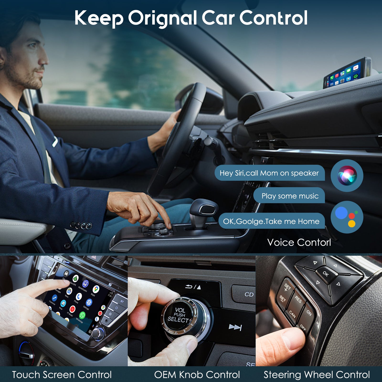 Carpuride Car Smart Stereo H02 Magic Box Adapter Wireless CarPlay