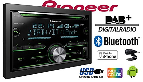 Pioneer FH-X840DAB 2-DIN CD Autoradio DAB+ inkl. Antenne
