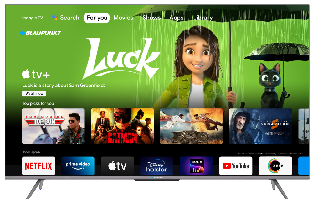 Blaupunkt 55QD7020 55 Zoll QLED 4K Smart Google TV