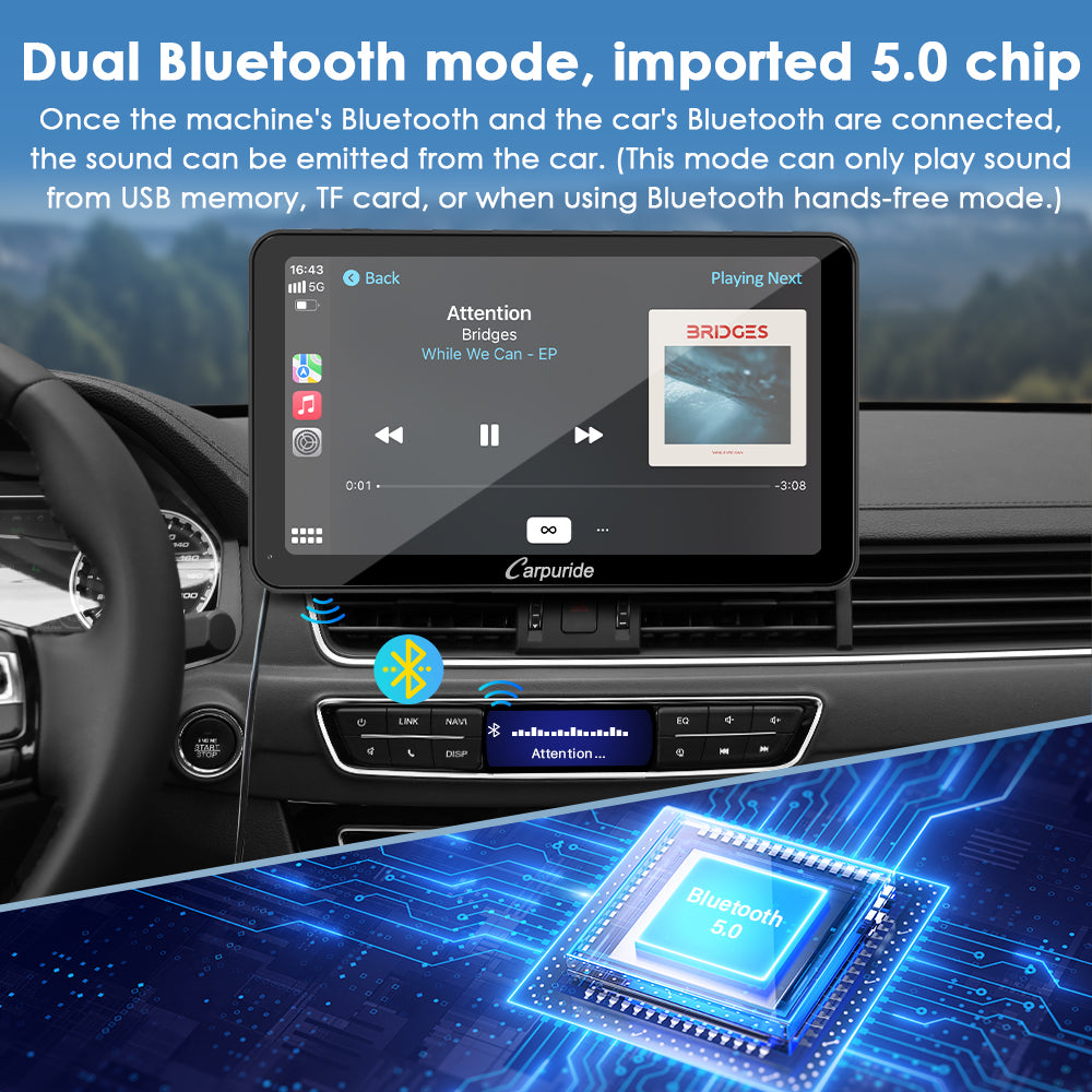 Carpuride Car Smart Stereo W701 Plus CarPlay-Display 7 Zoll
