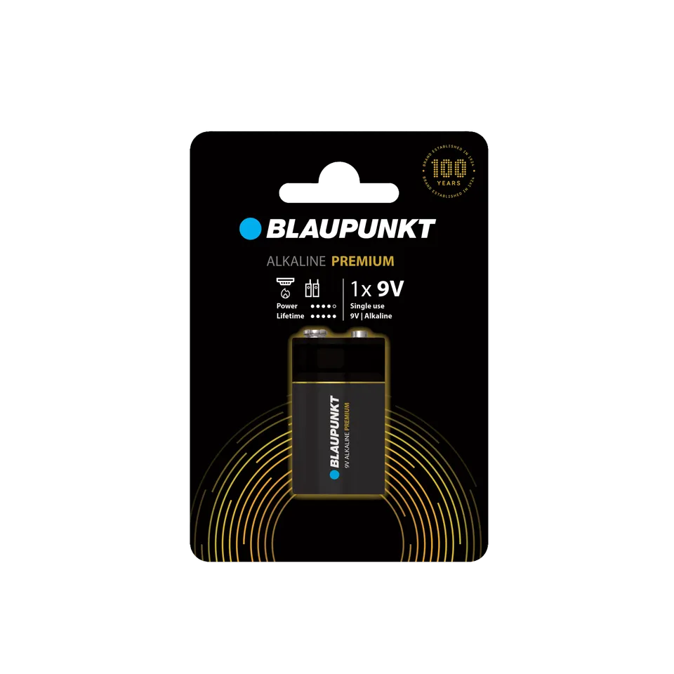Blaupunkt Alkaline Premium Batterie 9V Block