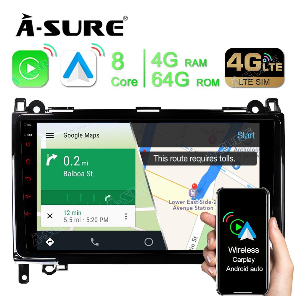 A-Sure Mercedes A B Klasse W169 W245 Autoradio Android 10