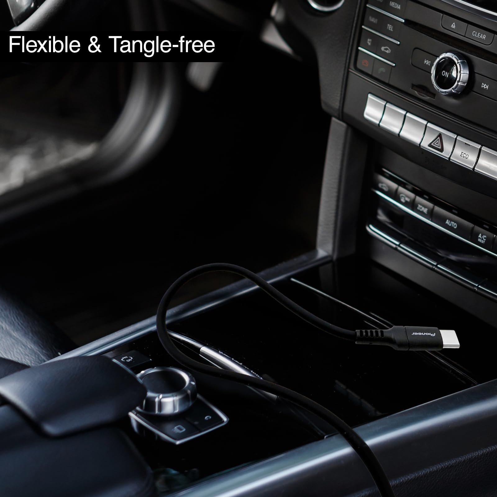 Pioneer CD-U5210CC USB-C Kabel 1m Silikon 60W Auto