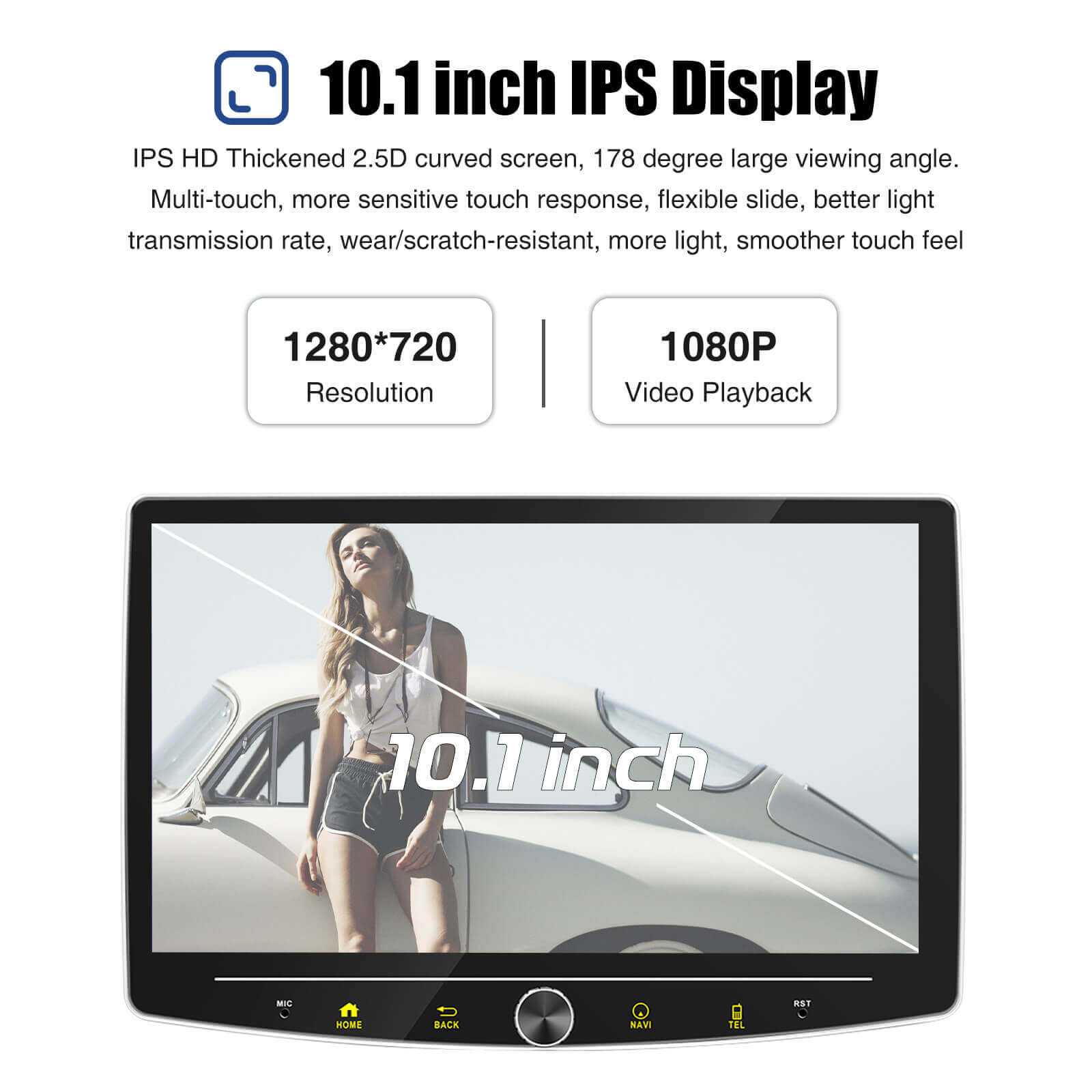ESSGOO AR1001 1-DIN Autoradio mit Drehknopf DAB+