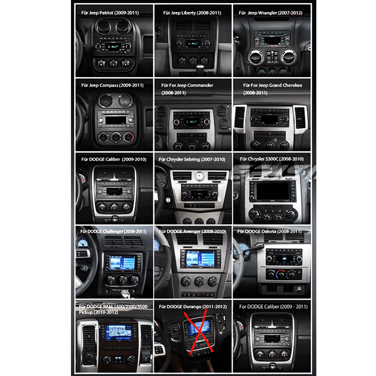ESSGOO Car Stereo AR7001 MP5 Autoradio 7 Zoll Jeep Dodge