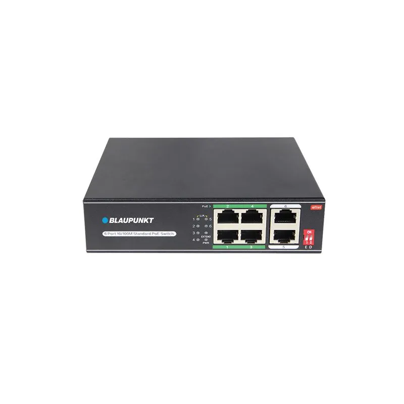 Blaupunkt BP-SWP-4EP2EL-65 PoE-Switch 6-Port