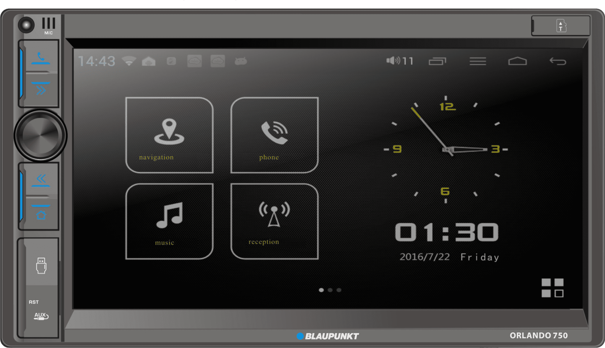 Blaupunkt Orlando 750 Car Multimedia Autoradio Bluetooth