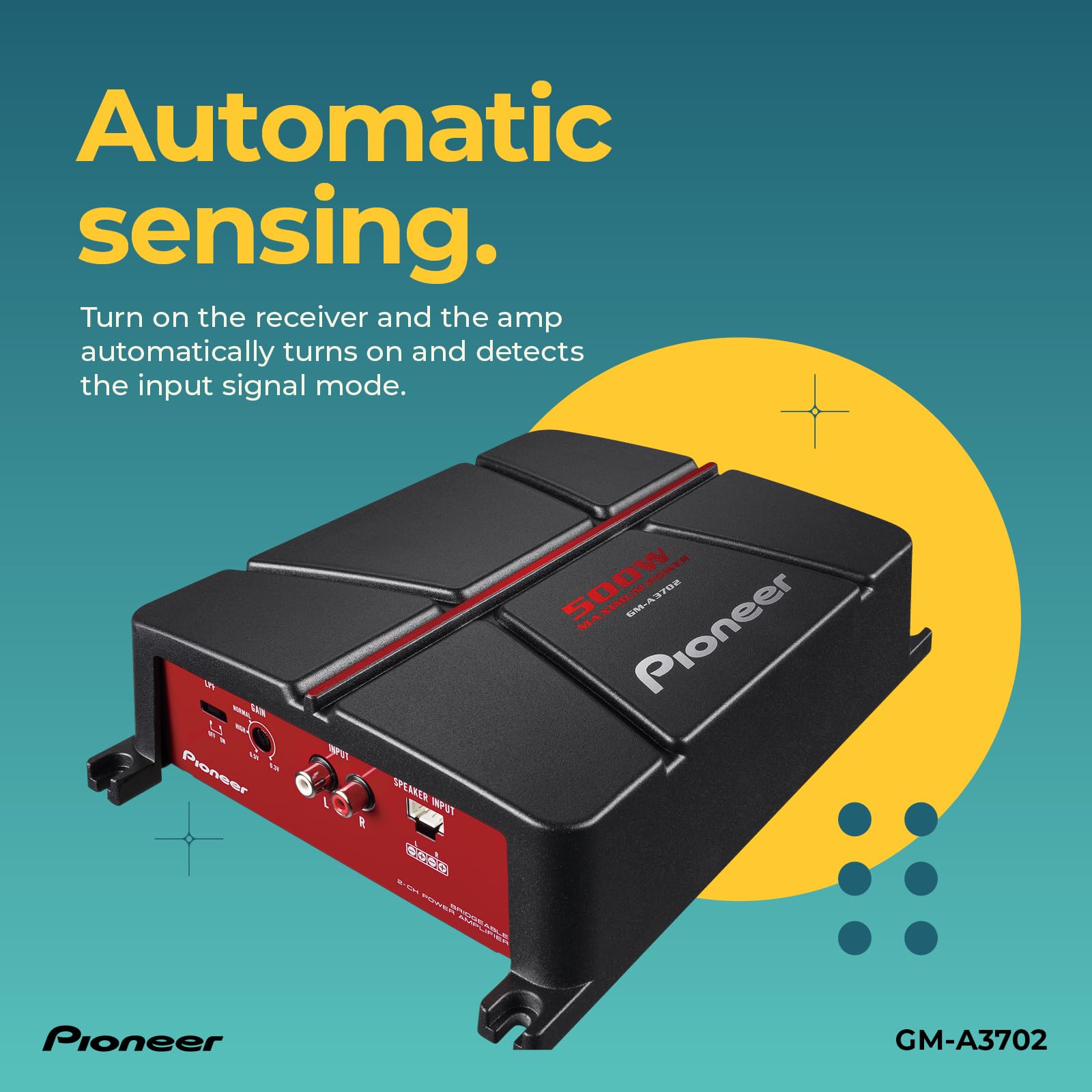 Pioneer GM-A GM-A3702 2-Kanal Verstärker 500W Auto