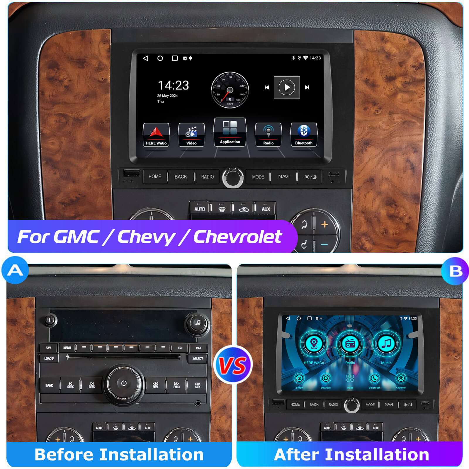 ESSGOO AR7001 Chevrolet GMC Autoradio 7 Zoll Android