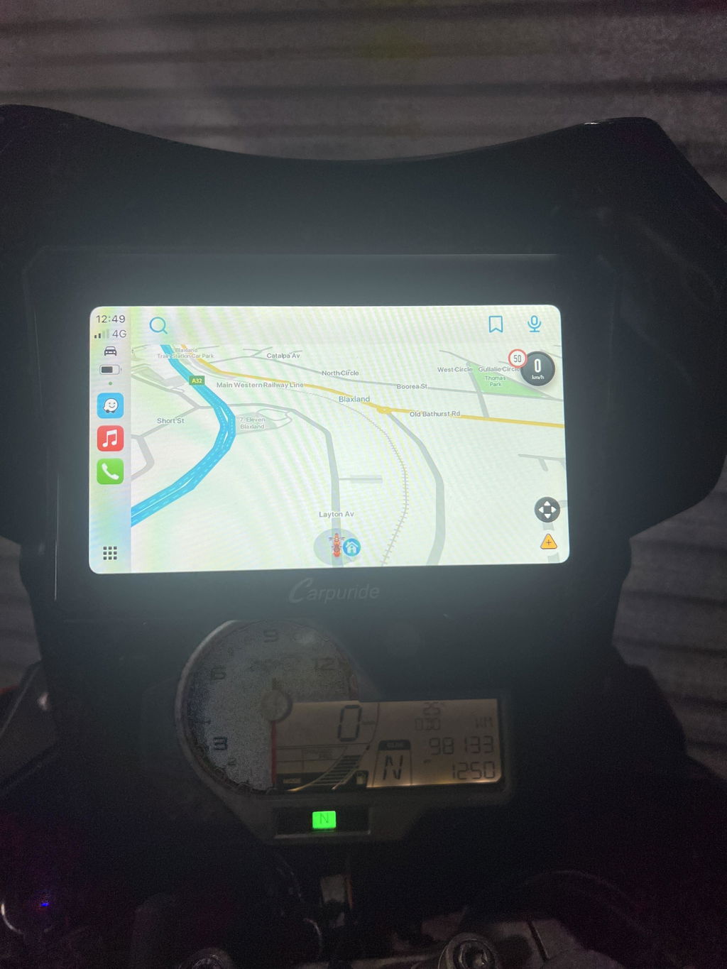 Carpuride W702B Pro Motorrad Display 7 Zoll IP67