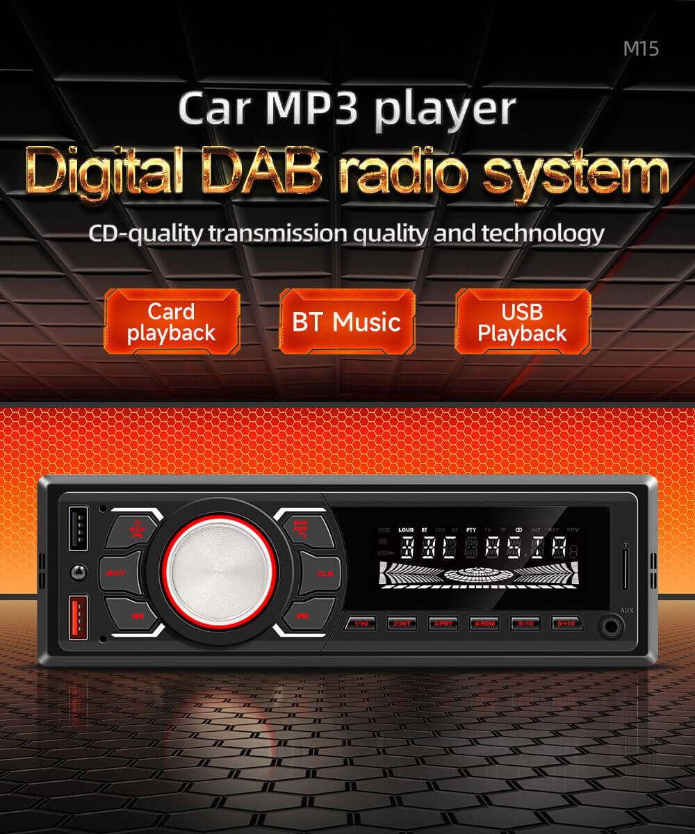 ESSGOO Car Stereo M15 1-DIN Autoradio DAB+ Bluetooth