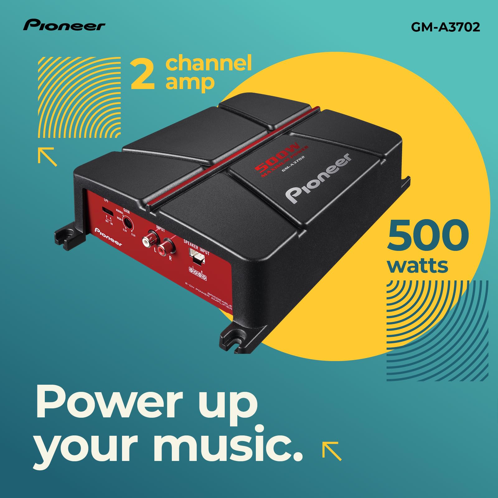 Pioneer GM-A GM-A3702 2-Kanal Verstärker 500W Auto