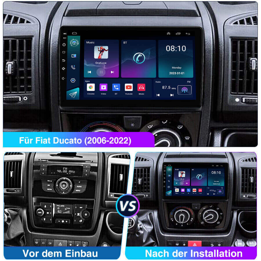 ESSGOO Car Stereo Autoradio Fiat Ducato 2006-2016 9 Zoll
