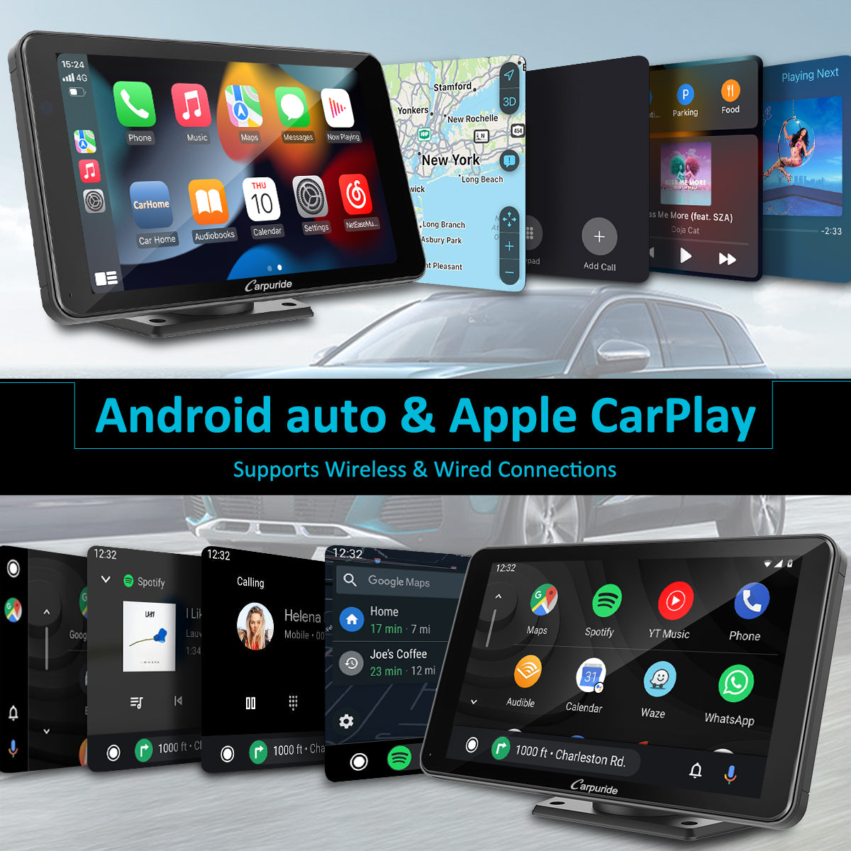 Carpuride 701 Pro Auto Display CarPlay 7 Zoll