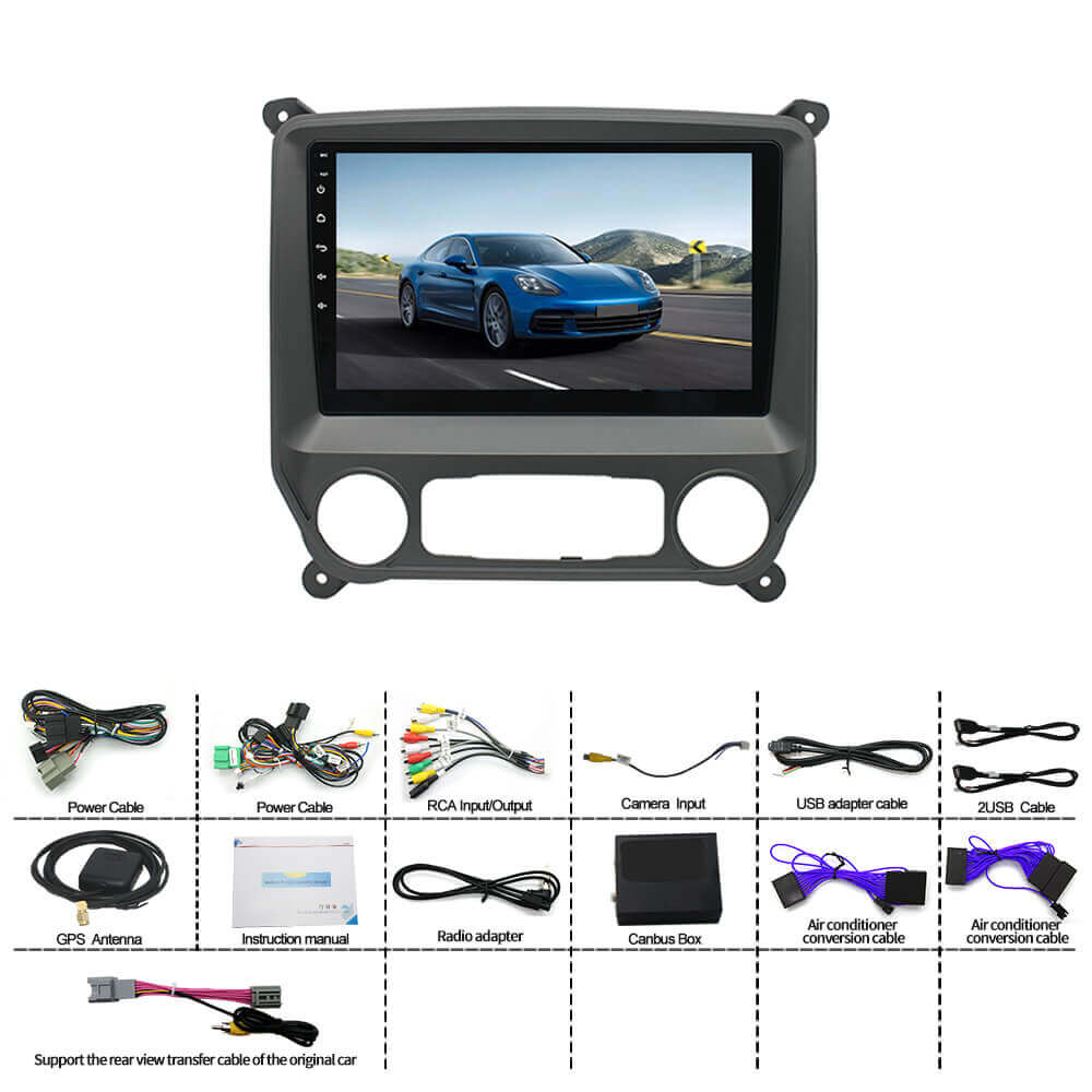 ESSGOO Car Stereo Silverado Autoradio 10 Zoll Standard