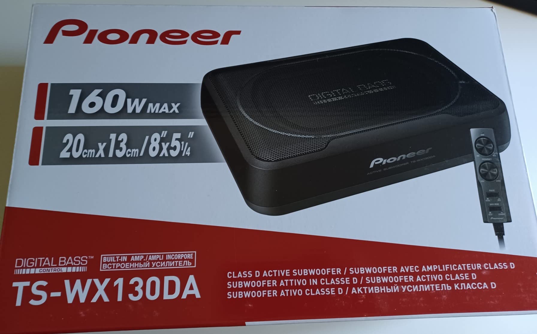 Pioneer TS-WX130DA Aktivsubwoofer 160W mit Fernbedienung