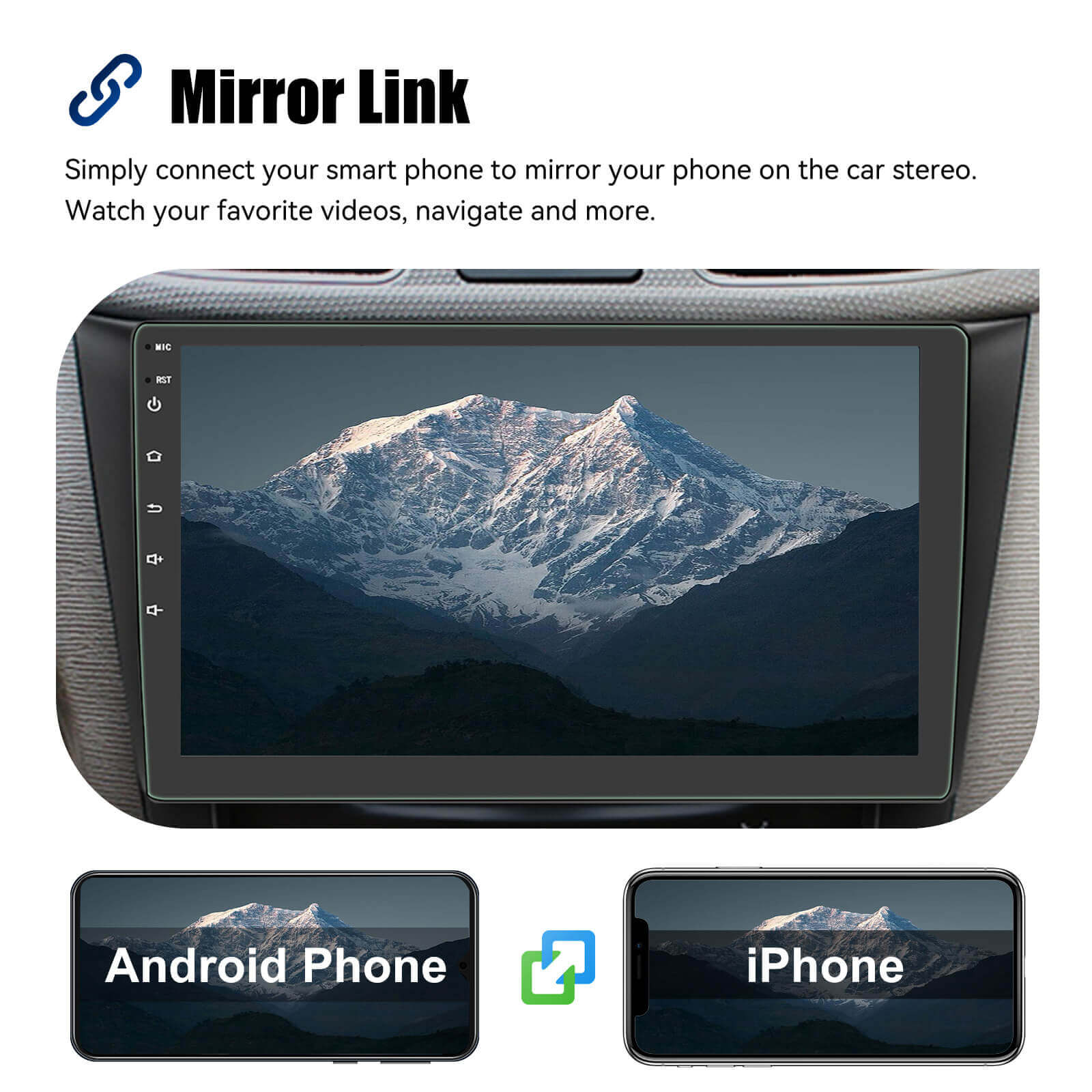 ESSGOO AR9001 2 DIN Autoradio Bluetooth RDS MP5 Player