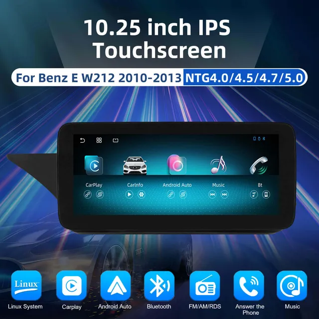 ESSGOO Car Stereo LZ0001 10,25-Zoll Autoradio für Benz E W212
