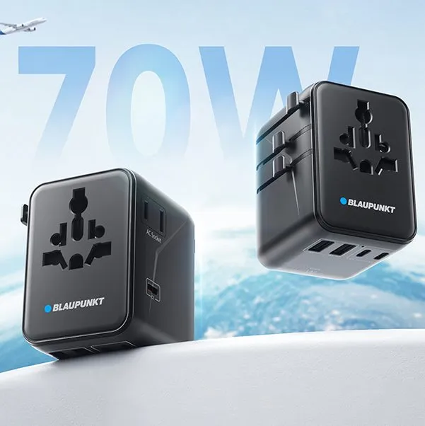 Blaupunkt BP-AB1202B Reiseadapter GaN schwarz