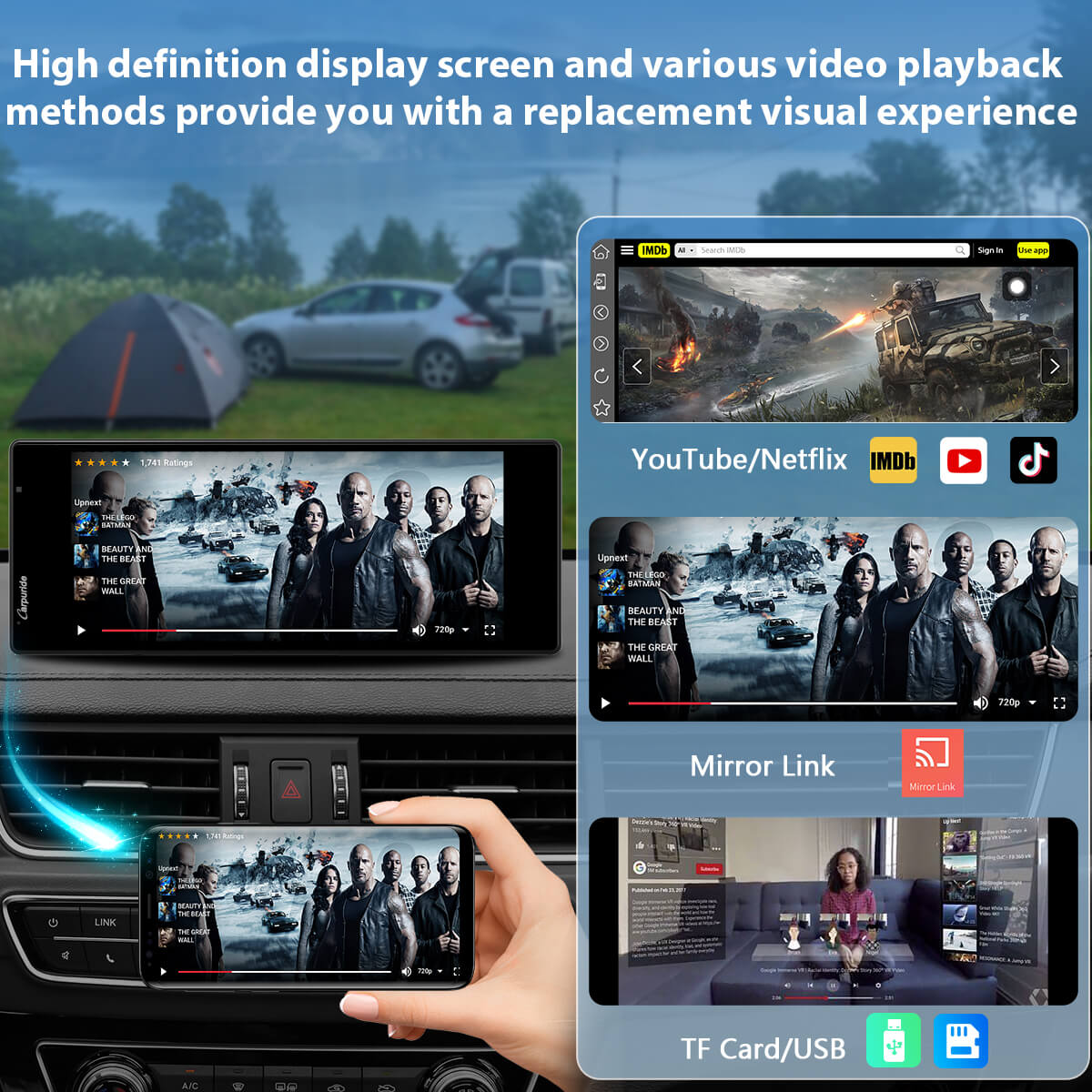 Carpuride Car Smart Stereo W903 Plus Display 9,3 Zoll Android GPS Antenne