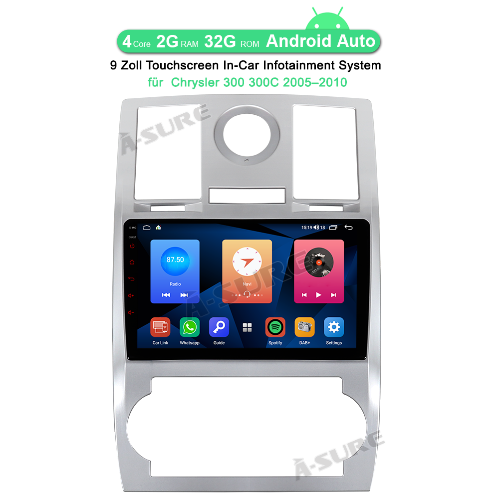 A-Sure GPS Autoradio Chrysler 300 300C 2005-2010 2+32GB