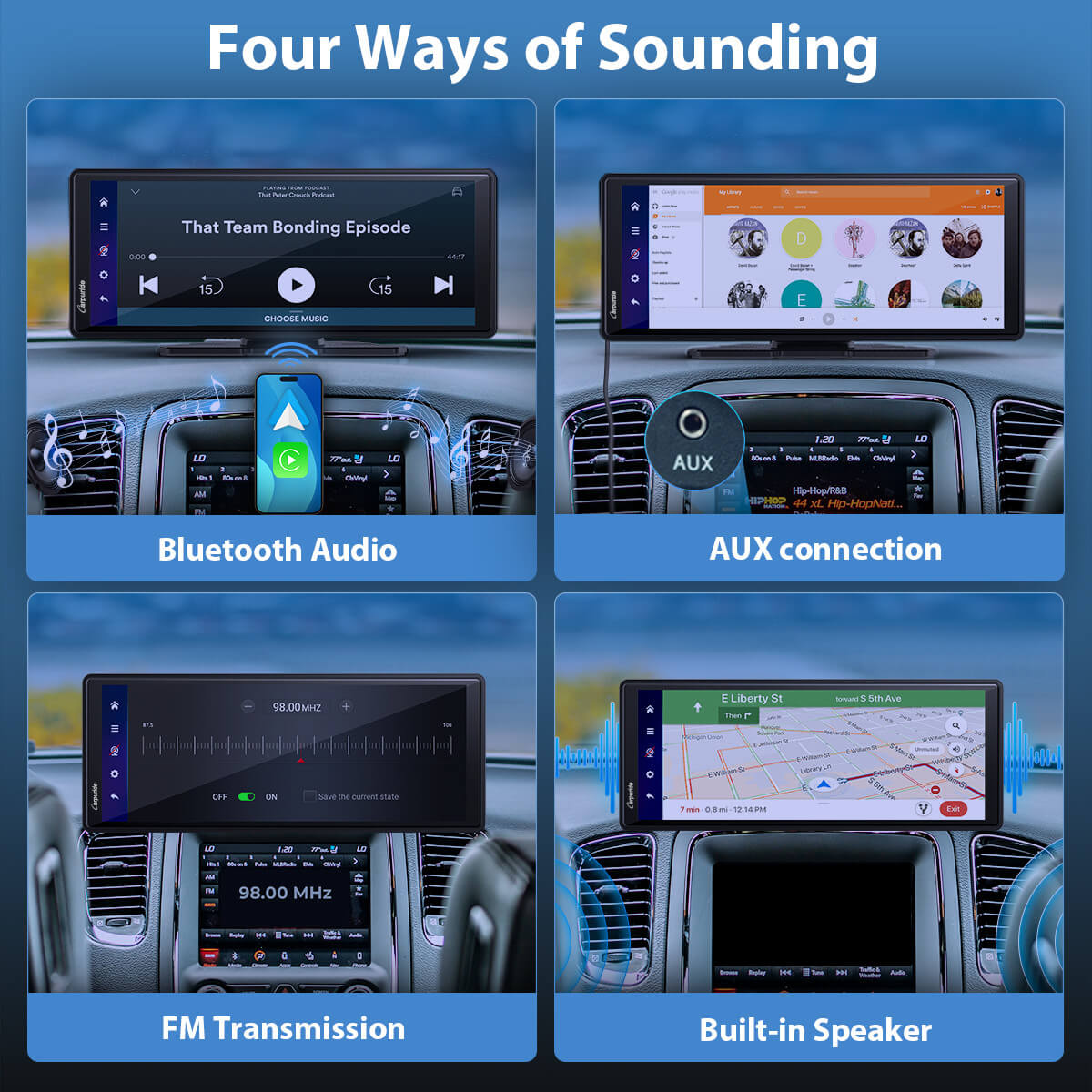 Carpuride Car Smart Stereo W903 Plus Display 9,3 Zoll Android GPS Antenne