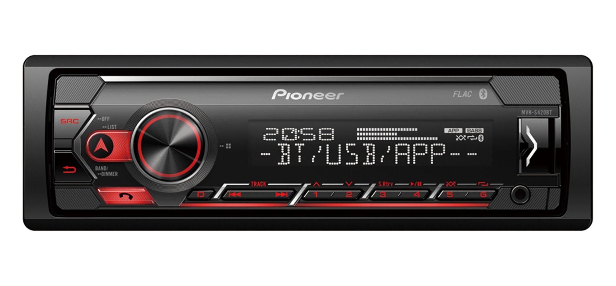 Pioneer MVH-S320BT 1DIN Autoradio Bluetooth iPhone-Steuerung