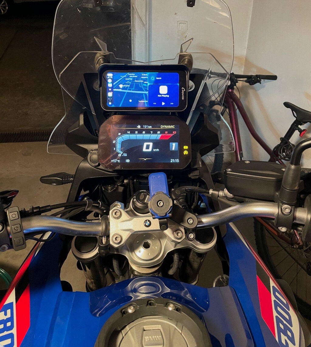 Carpuride W603D Motorrad CarPlay-Display 6,3Zoll Dual-Dashcam
