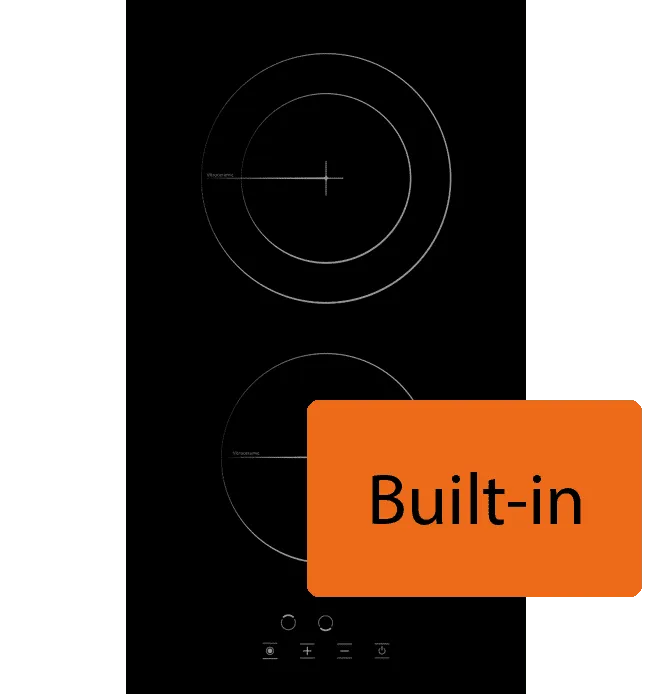 Blaupunkt BVH320TB Glaskeramik-Kochfeld 30cm 2 Zonen