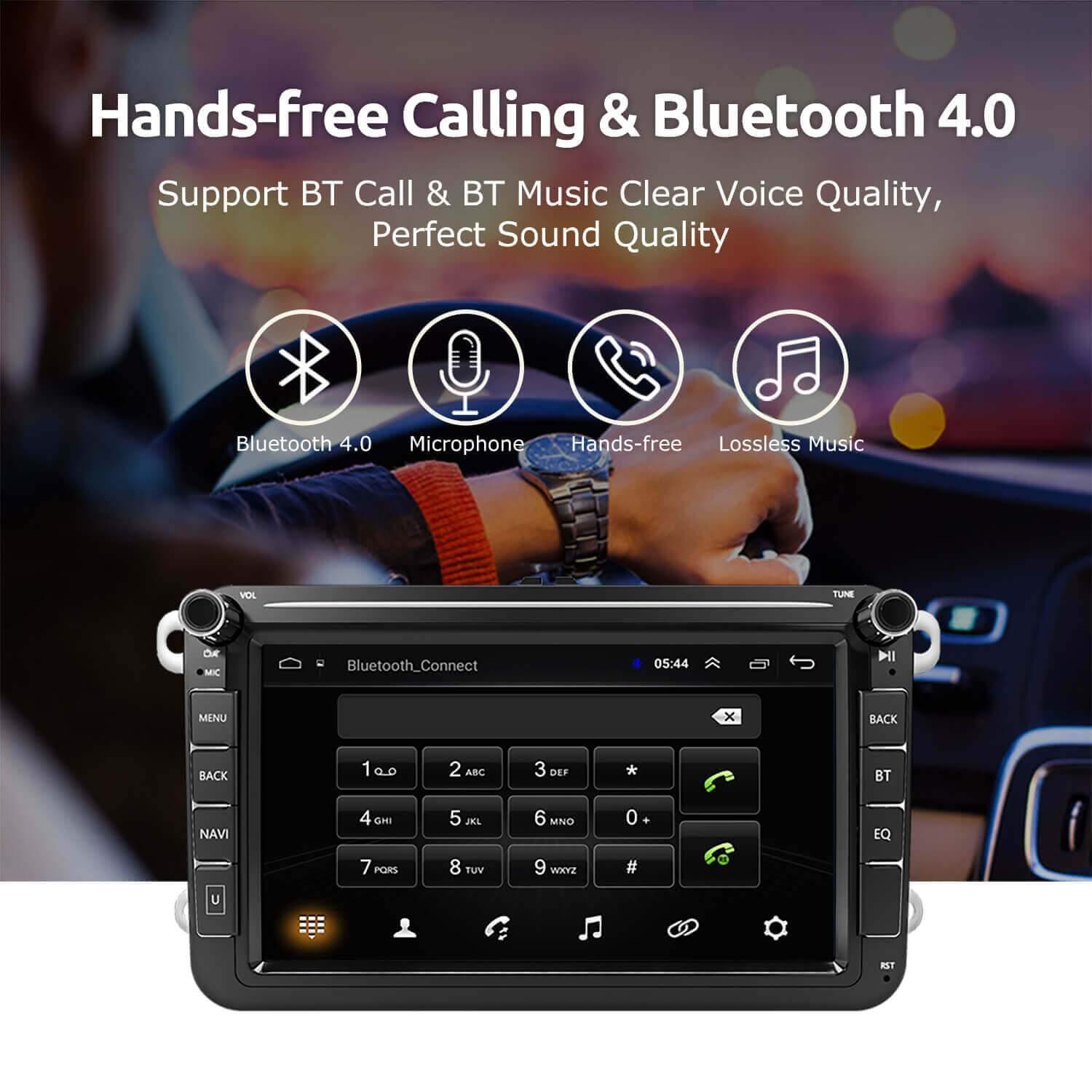 ESSGOO Car Stereo AR8001 Autoradio 8 Zoll VW Standard