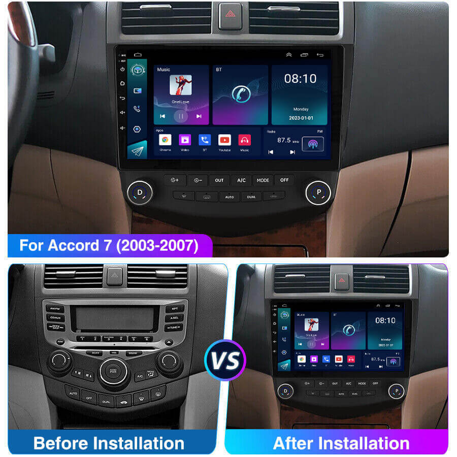 ESSGOO Car Stereo Honda Accord Autoradio 10 Zoll Standard