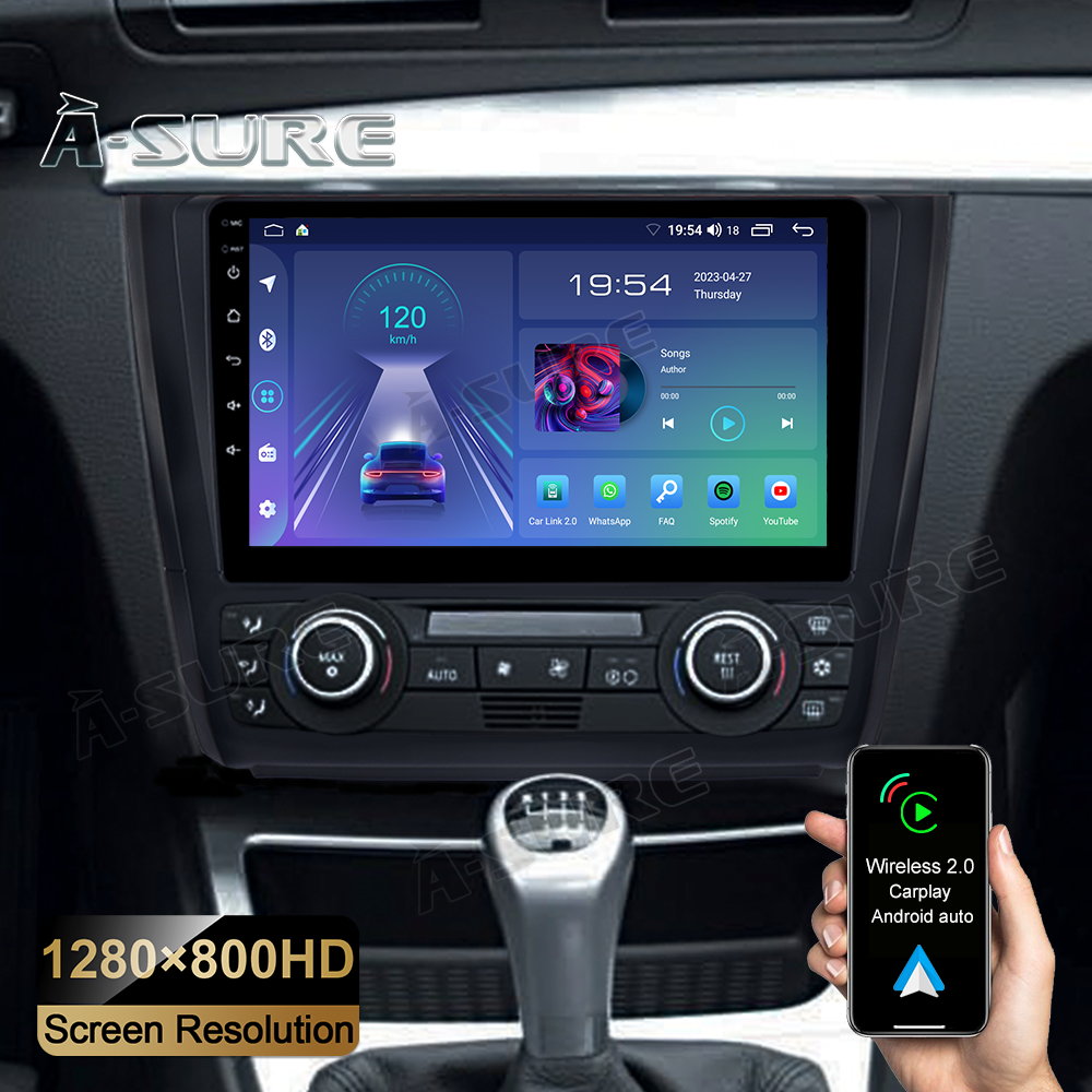 A-Sure GPS Autoradio BMW 1er E81 E87 2+32GB CarPlay DAB